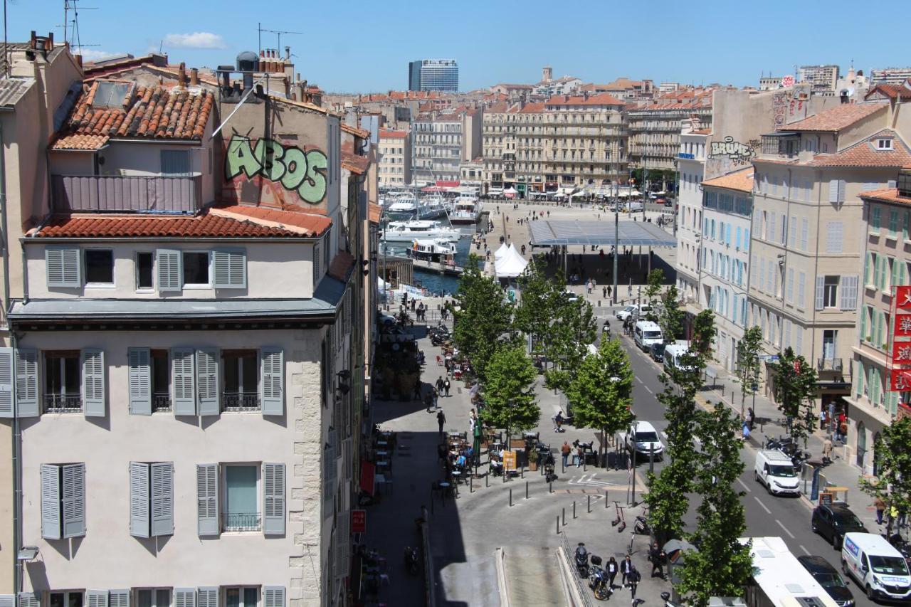 Ferienwohnung Superbe Duplex Avec Vue Imprenable Sur Le Vieux Port Marseilles Exterior foto